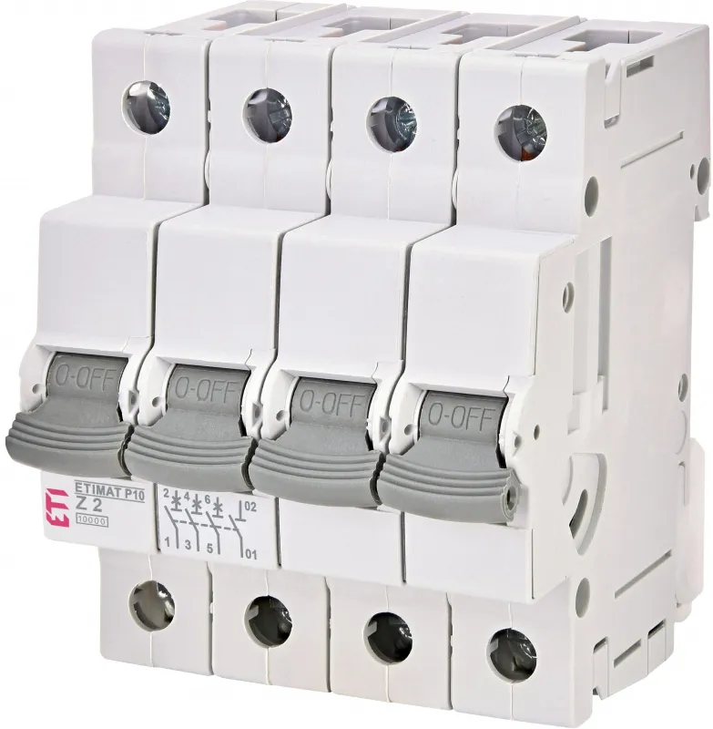Miniature circuit breaker ETIMAT P10 4p C16  15kA 001901930