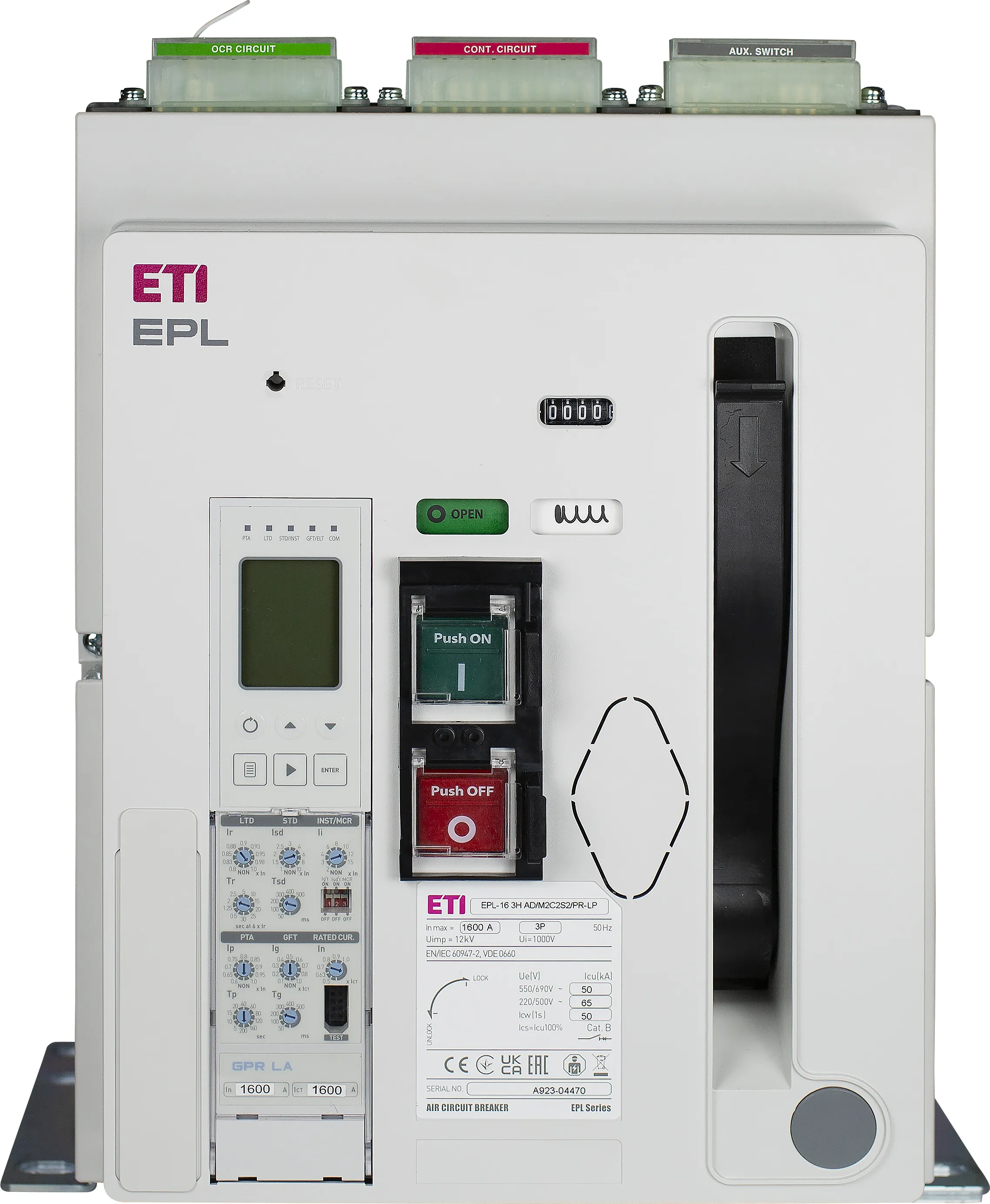 Air Circuit Breaker EPL-06 4H AF/M2C2S2/PR-LP 004695724