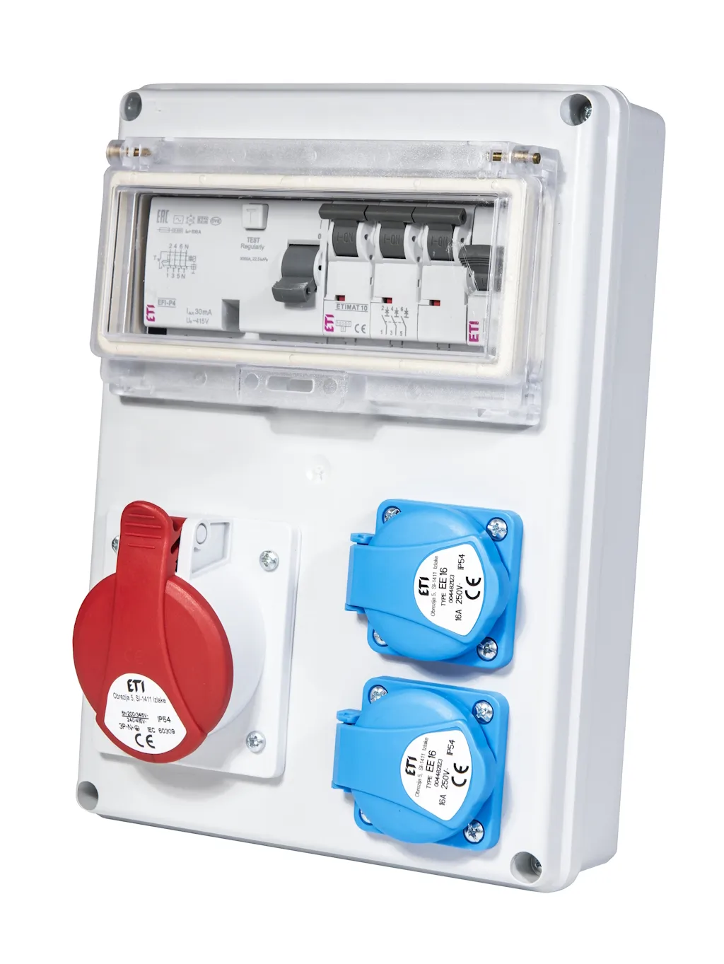 Assemblied distribution box EDS8 RCD 2/1 16 B+C 001105200