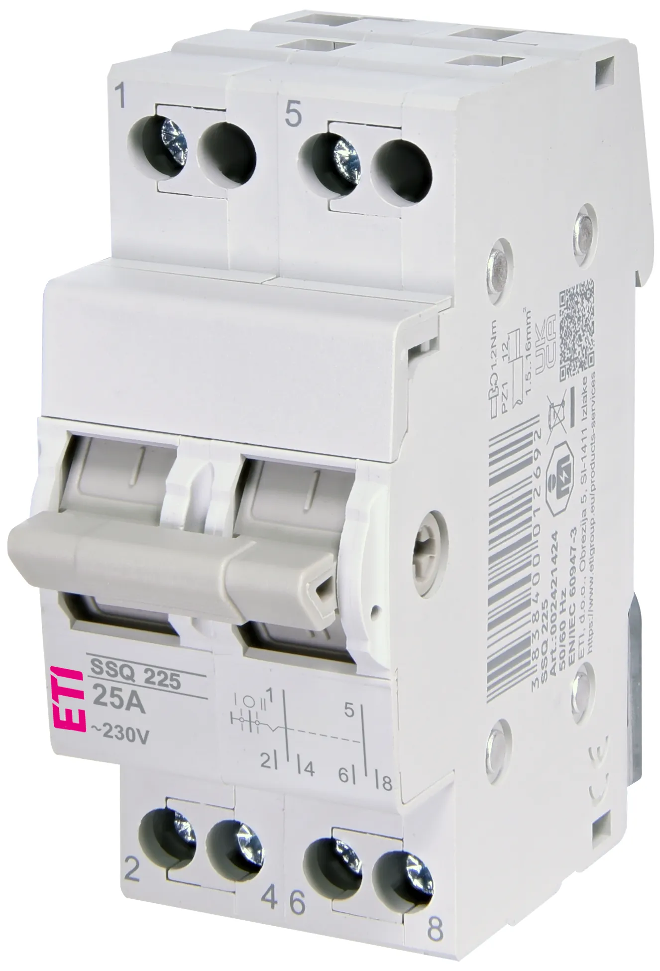 Center-off change-over switch SSQ  225 002421424