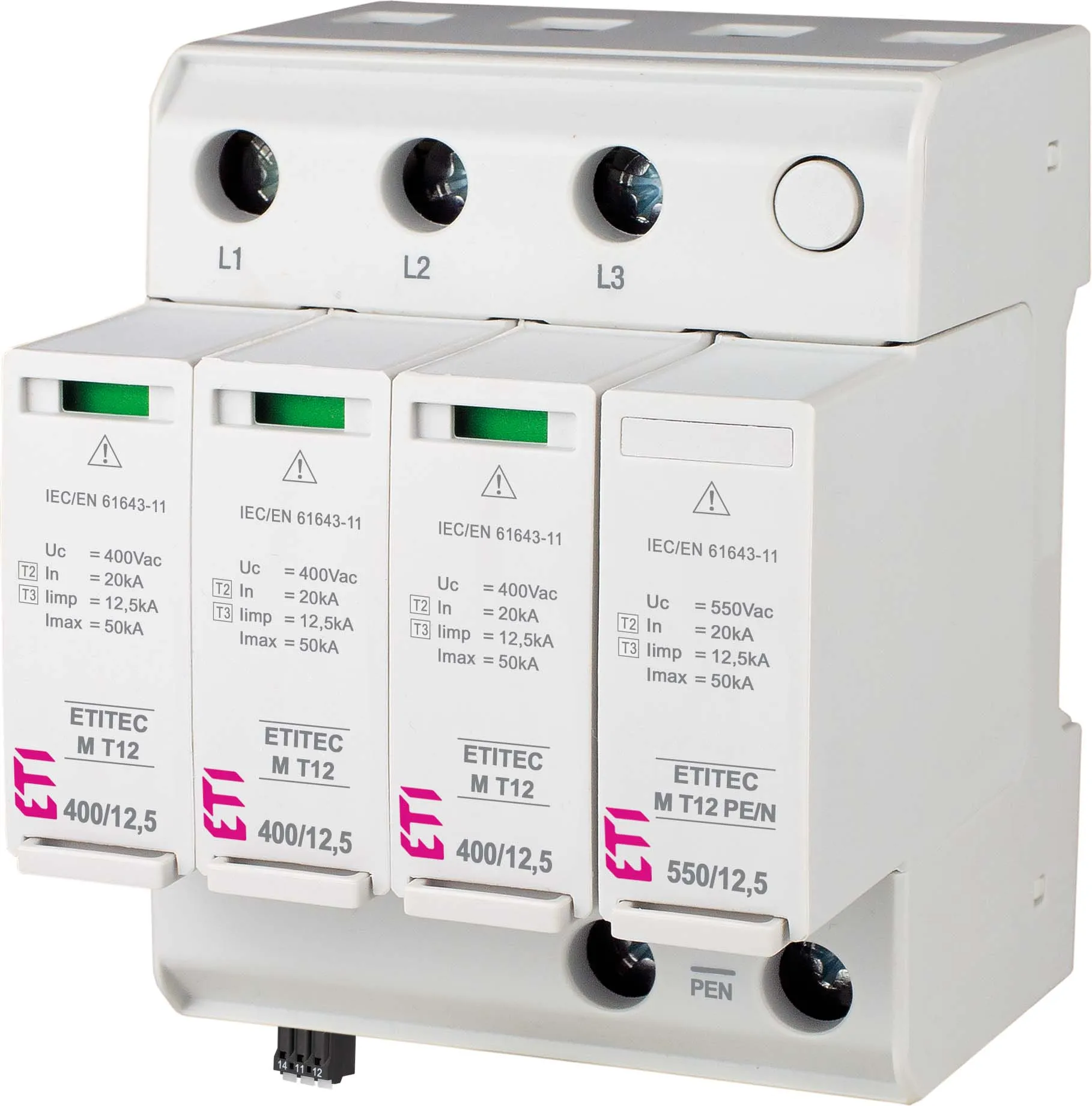 Surge arrester ETITEC M T12 950/12,5 4Y 002440810