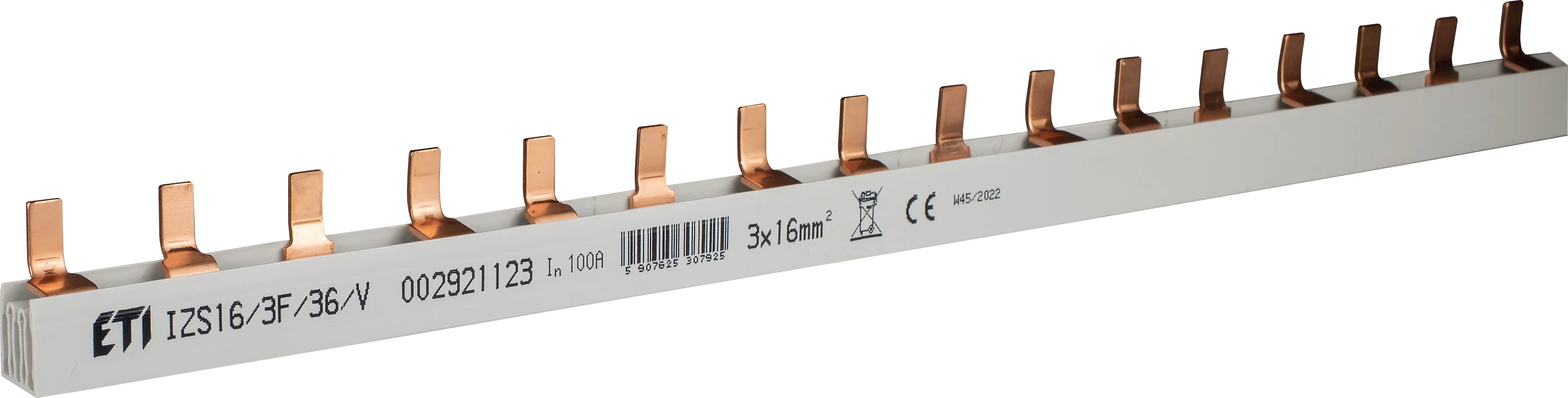 Insulated busbar IZS16/3F/36/V (1m) 002921123