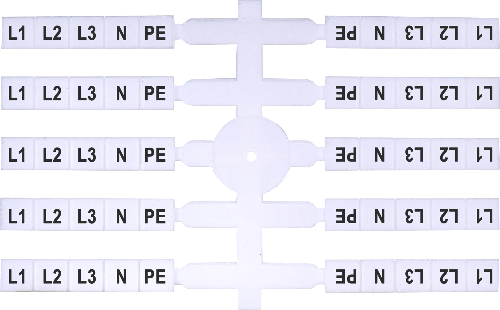 Line-up terminal access. EO3 L1,L2,L3,N,PE (x200) 003901816