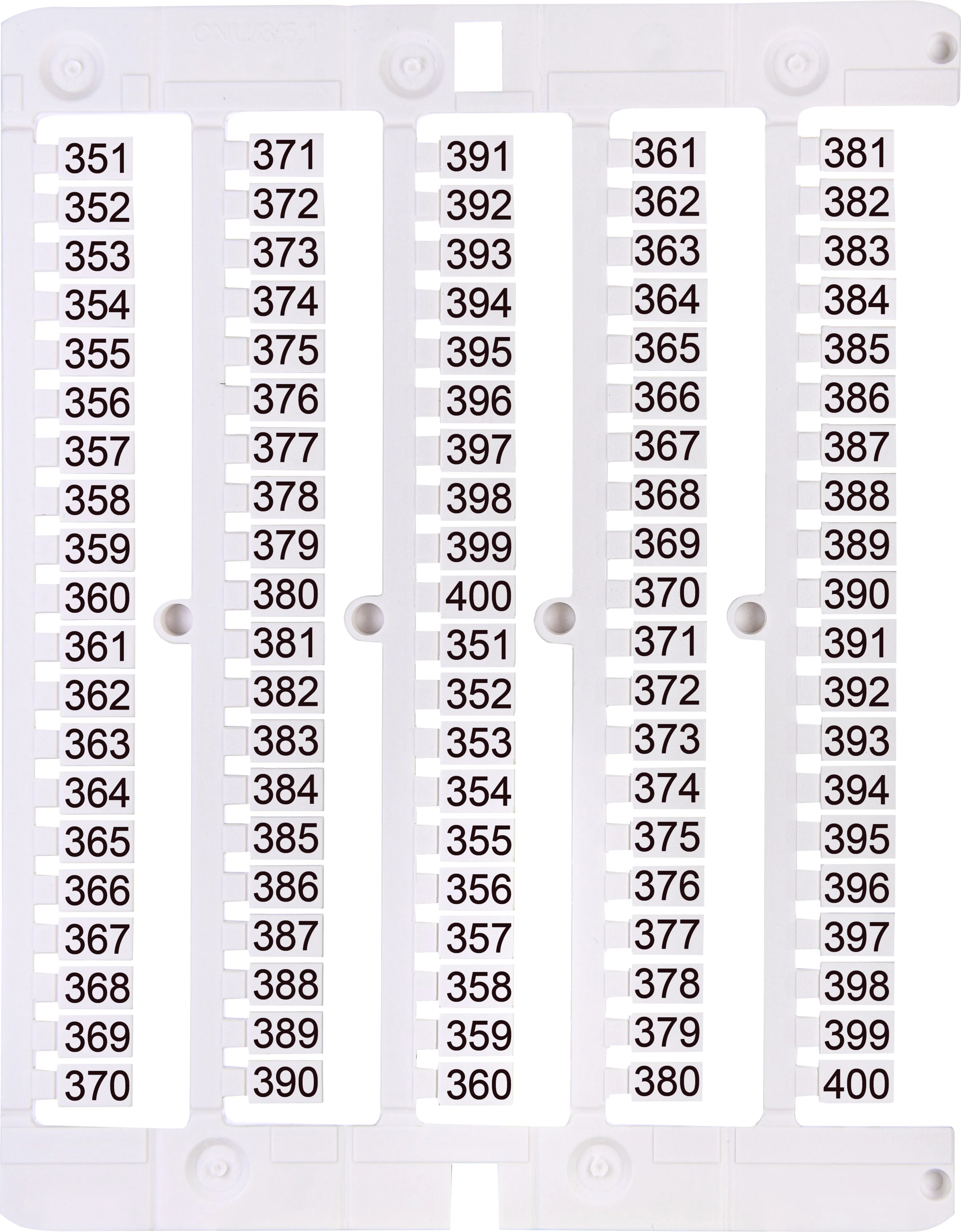 Designation plate ES-NU0851351 003903084