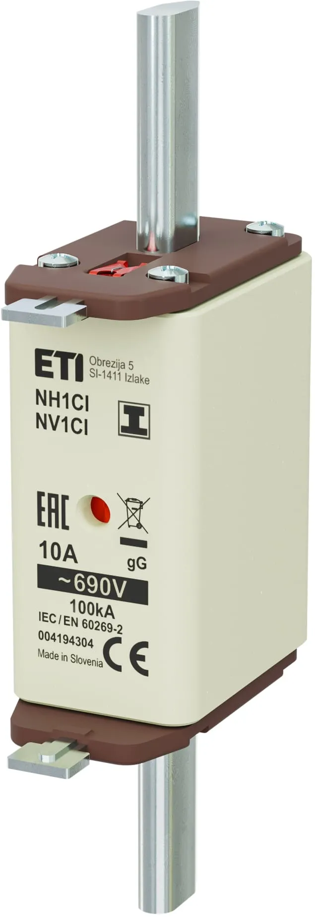 Fuse link NH1C/I gG 10A/690V 004194304