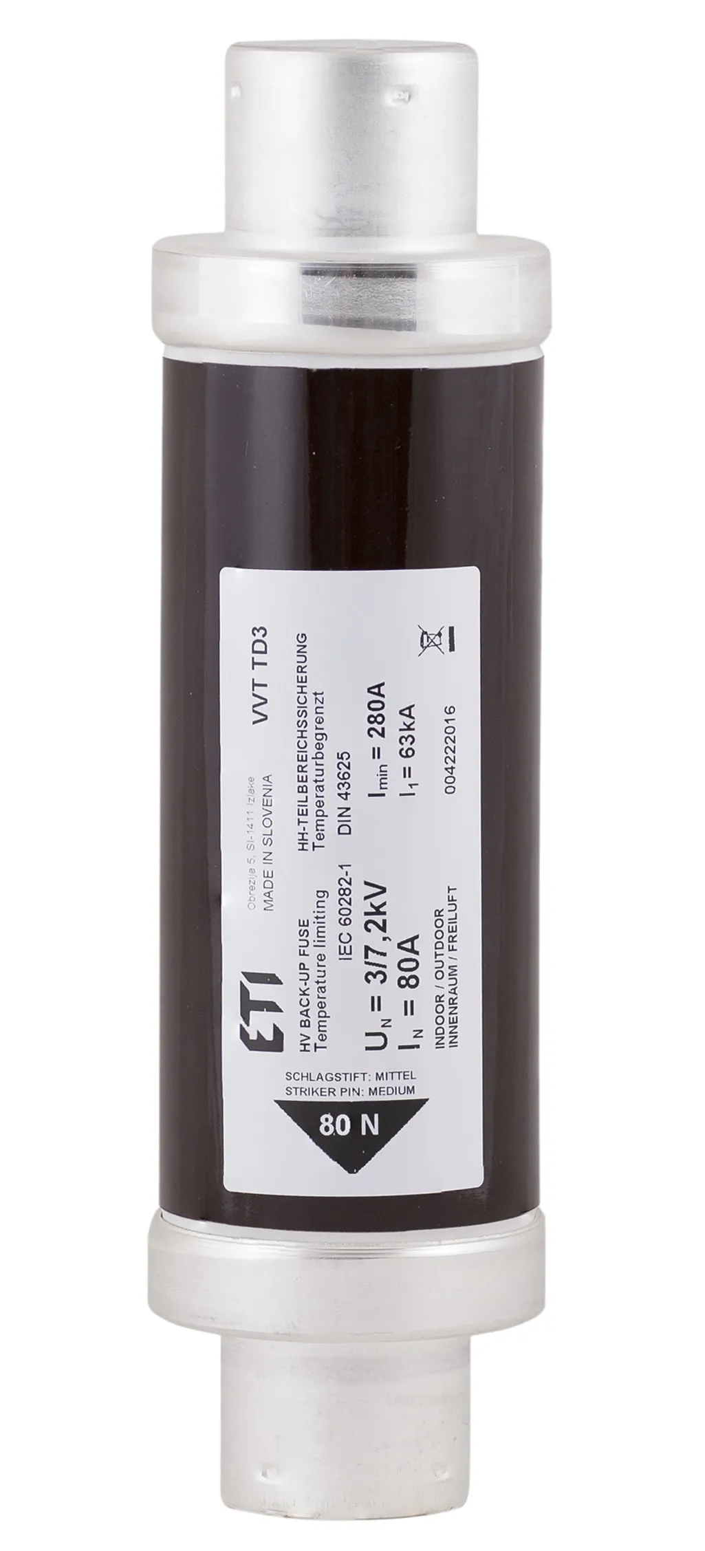 Fuse link VVC3 7,2kV/250A 292 004220521