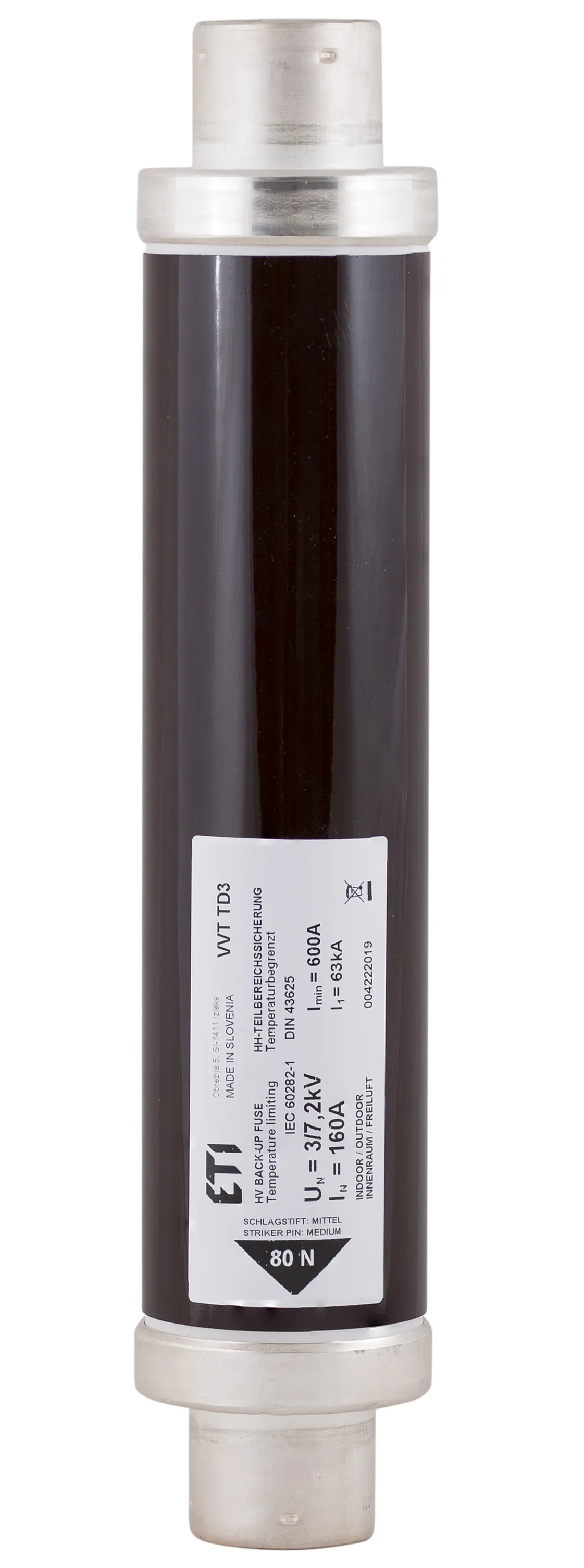 Fuse link VVT-D3 7,2kV/2A 442 004222603