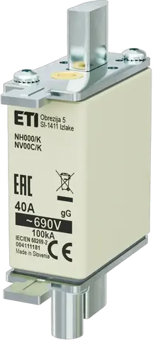 Image of NH000/K gG 40A/690V